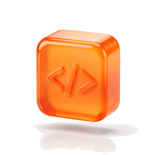 3D cube icon representing custom app development